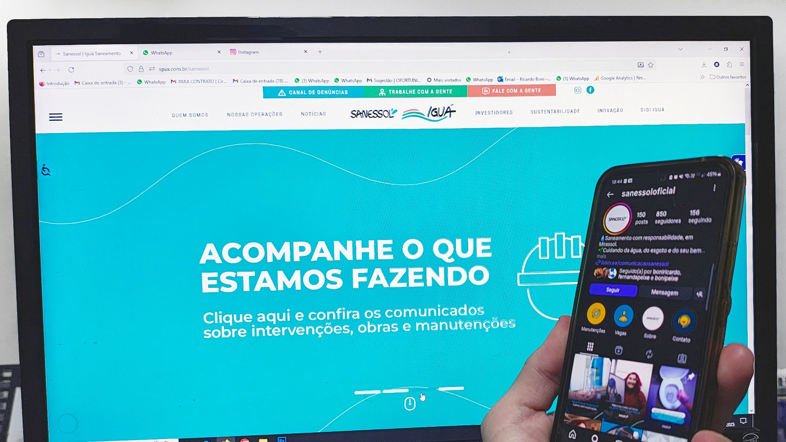 ÁGUA, ESGOTO E INFORMAÇÃO: SANESSOL AMPLIA DIÁLOGO COM A POPULAÇÃO