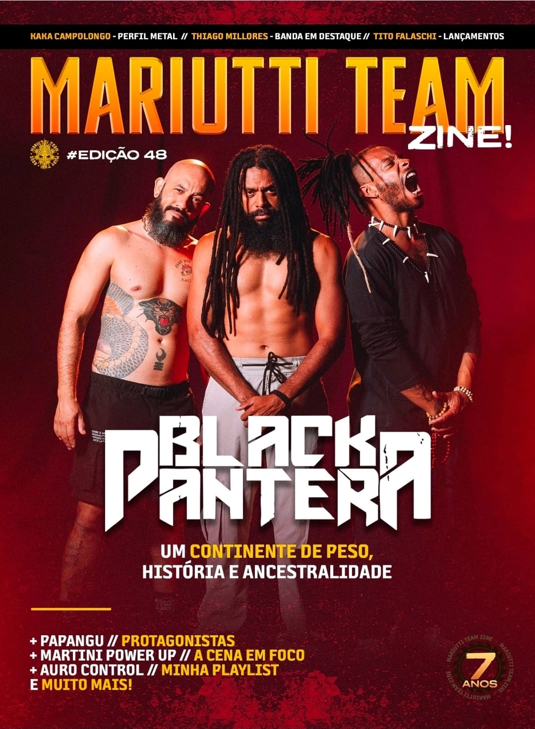 Black Pantera estampa a capa da 48º edição do Mariutti Team Zine