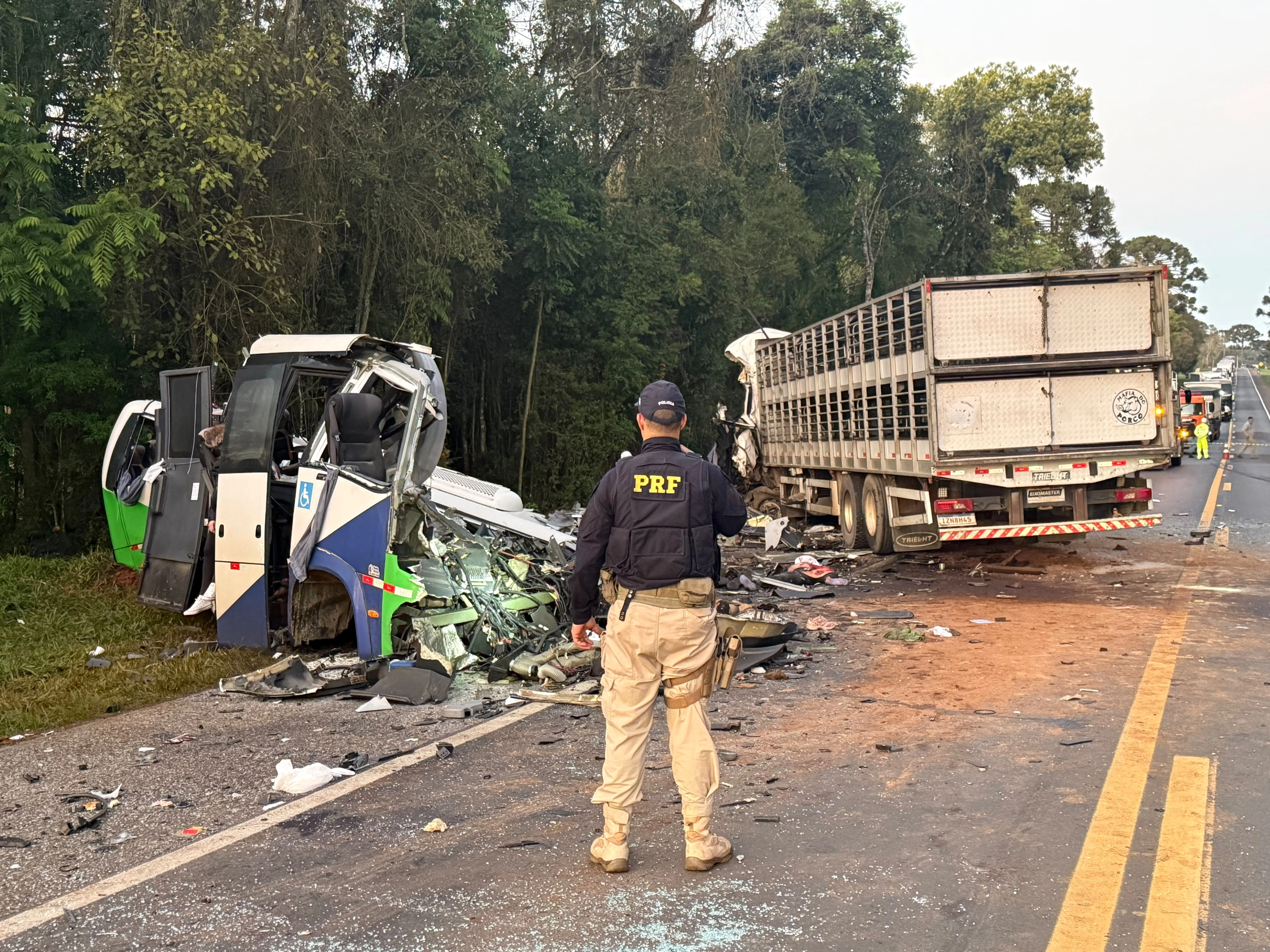 Tragédia na BR-373: acidente entre micro-ônibus de Imbituva e caminhão deixa 22 mortos