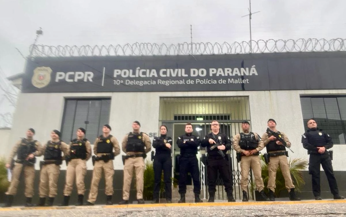 Polícias Civil e Militar realizam operação para combater o tráfico de drogas em Mallet e Rio Azul
