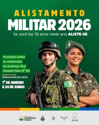 Últimos dias. Alistamento Militar obrigatório segue até o próximo dia 30