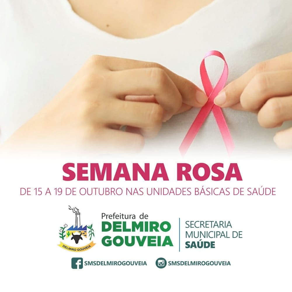 Secretaria Municipal de Saúde de Delmiro Gouveia realiza a "Semana Rosa" de 15 a 19 de outubro