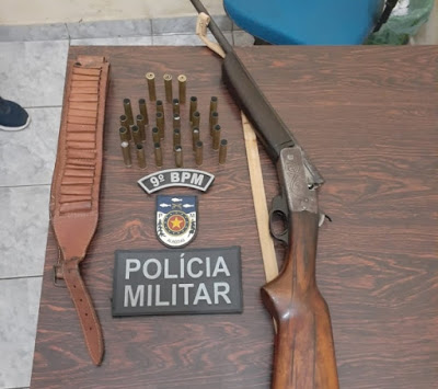 Em Água Branca, homem é preso por porte ilegal de arma de fogo