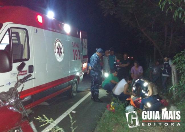 Cavalo na pista provoca acidente com motociclista em trecho da AL-145 em Água Branca