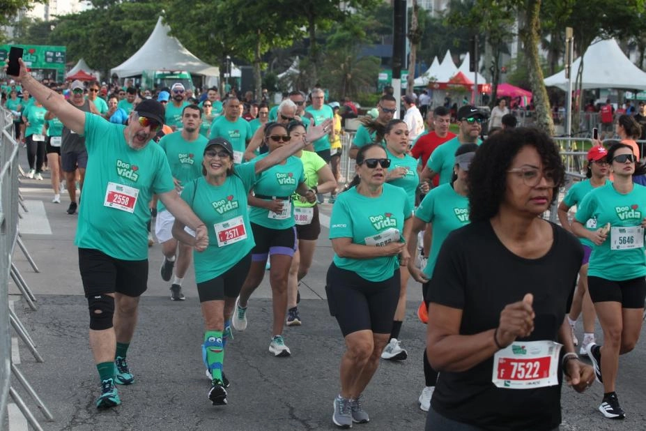 Santos disponibiliza 165 vagas gratuitas para a 11ª Corrida Doe Vida GRAACC nesta quinta