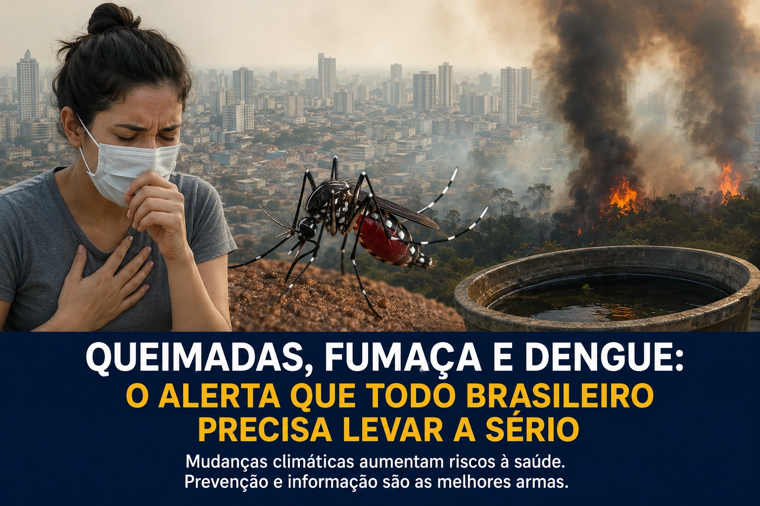 Queimadas, fumaça e dengue: o alerta que todo brasileiro precisa levar a sério
