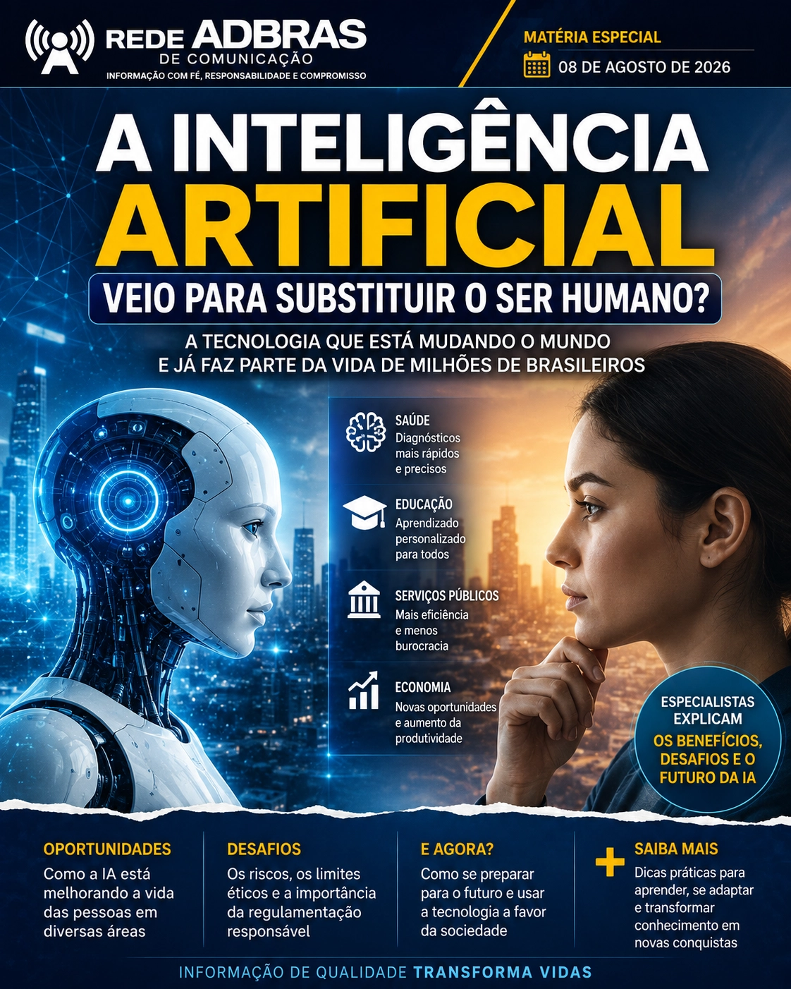 Inteligência Artificial: a tecnologia que está mudando o mundo e já faz parte da vida de milhões de brasileiros