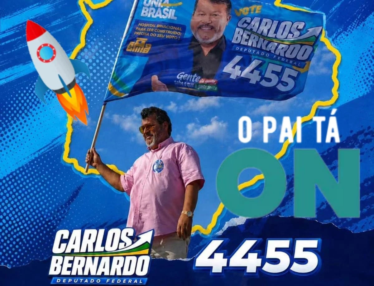 O homem tá "ON": TRE-MS autoriza candidatura de Carlos Bernardo a deputado federal.
