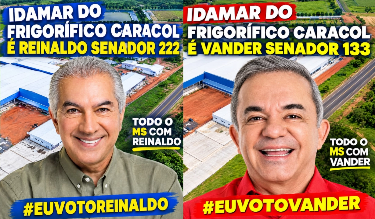 Idamar do frigorífico Caracol declara seu apoio a Reinaldo Azambuja e Vander Loubet para o senado.