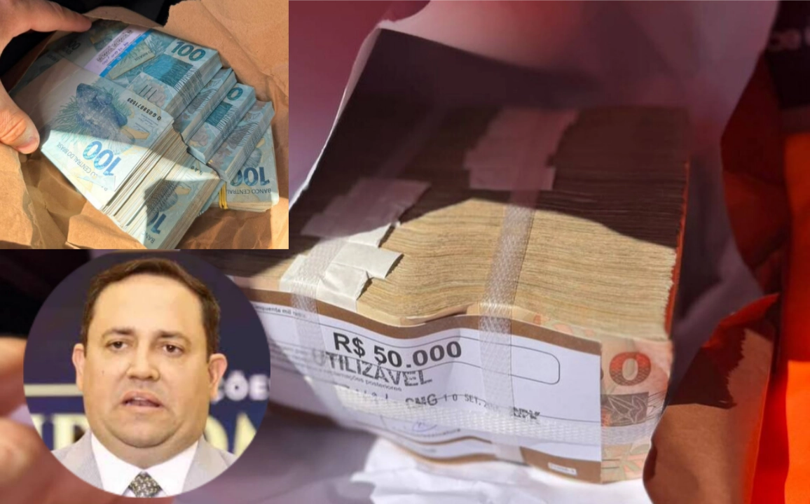 PF apreendeu mais de R$ 250 mil em dinheiro vivo durante ação contra comitê de deputado Márcio Fernandes.