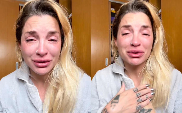 Ex-BBB Clara Aguilar surge aos prantos e denuncia ex-marido: 'Não aguento mais'