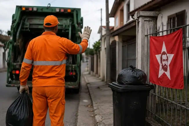 Garis prometem não recolher mais lixo em casas com bandeiras de Lula ou do PT após fala preconceituosa do petista