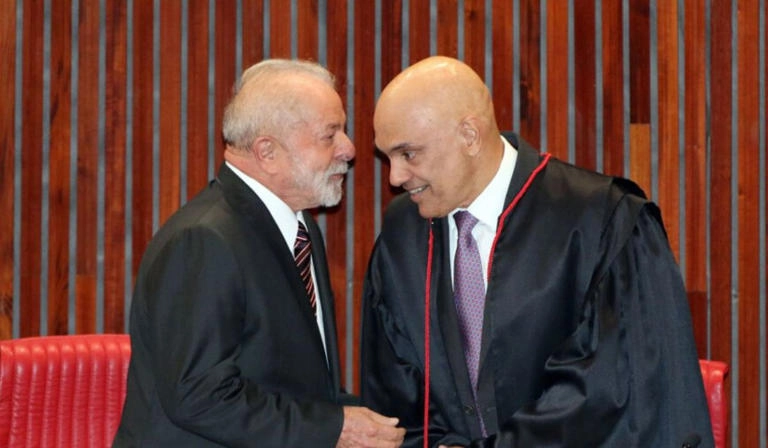 Conversa de Lula e Alexandre de Moraes é exposta