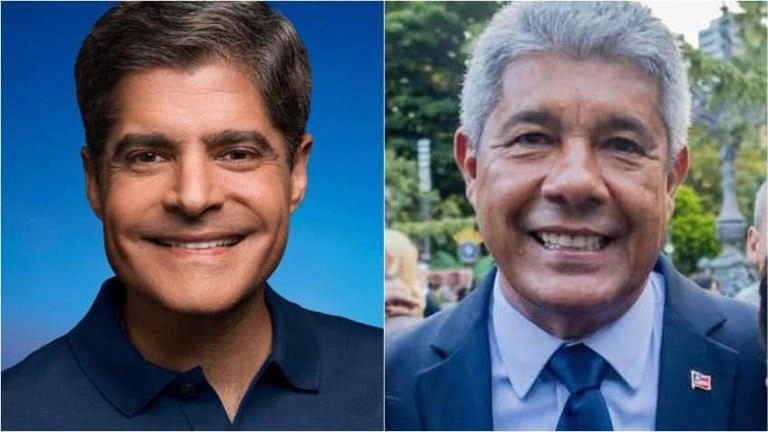 ACM Neto alcança 46,4% e Jerônimo Rodrigues fica com 44,6% na Bahia, mostra pesquisa